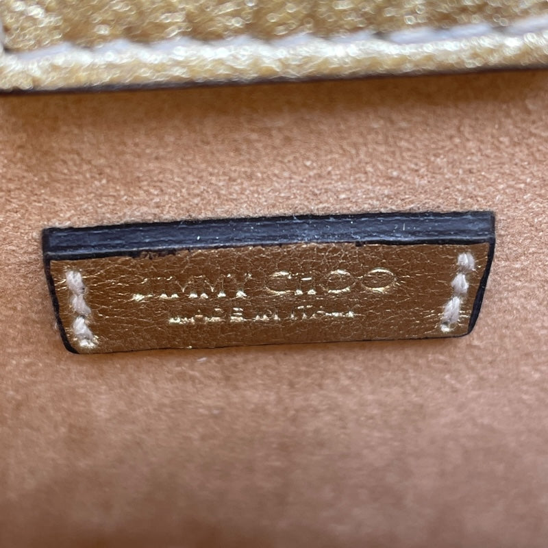 ジミーチュウ JIMMY CHOO ミニN/Sトート ライトゴールド レザー レディース トートバッグ