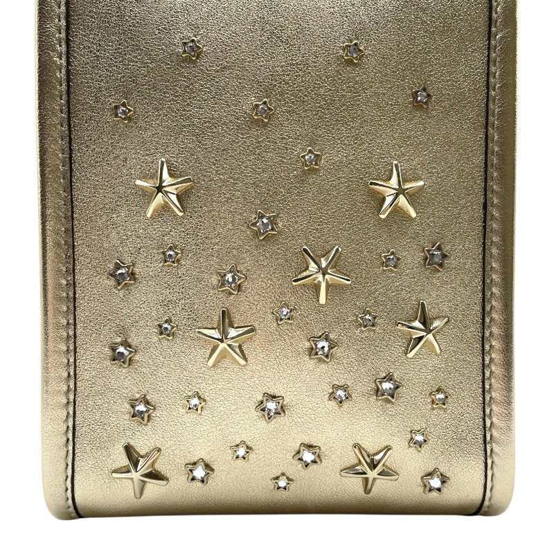 ジミーチュウ JIMMY CHOO ミニN/Sトート ライトゴールド レザー レディース トートバッグ