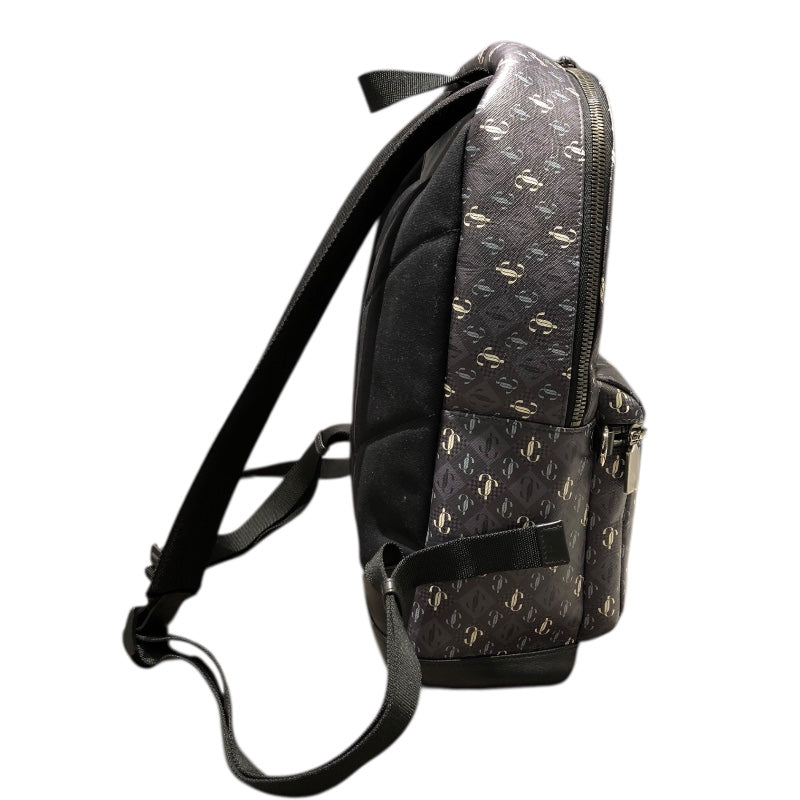 ジミーチュウ JIMMY CHOO ロゴバックパック グレー PVC/レザー メンズ リュック・デイパック