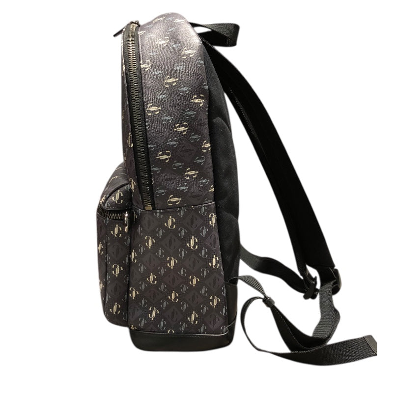 ジミーチュウ JIMMY CHOO ロゴバックパック グレー PVC/レザー メンズ リュック・デイパック