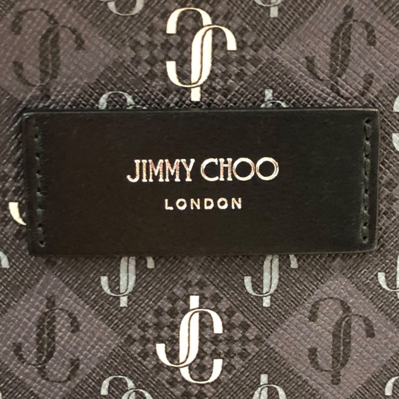 ジミーチュウ JIMMY CHOO ロゴバックパック グレー PVC/レザー メンズ リュック・デイパック