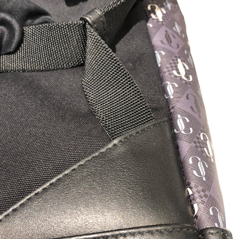 ジミーチュウ JIMMY CHOO ロゴバックパック グレー PVC/レザー メンズ リュック・デイパック