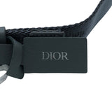クリスチャン・ディオール Christian Dior ウエストポーチバッグ グレー レザー メンズ ウエストバッグ