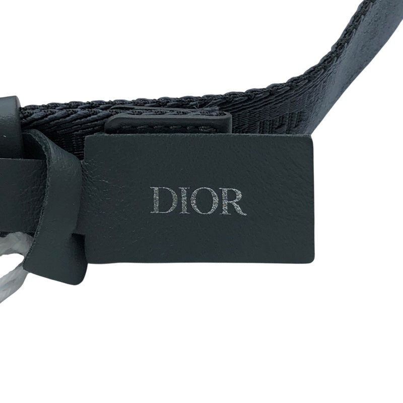 クリスチャン・ディオール Christian Dior ウエストポーチバッグ グレー レザー メンズ ウエストバッグ