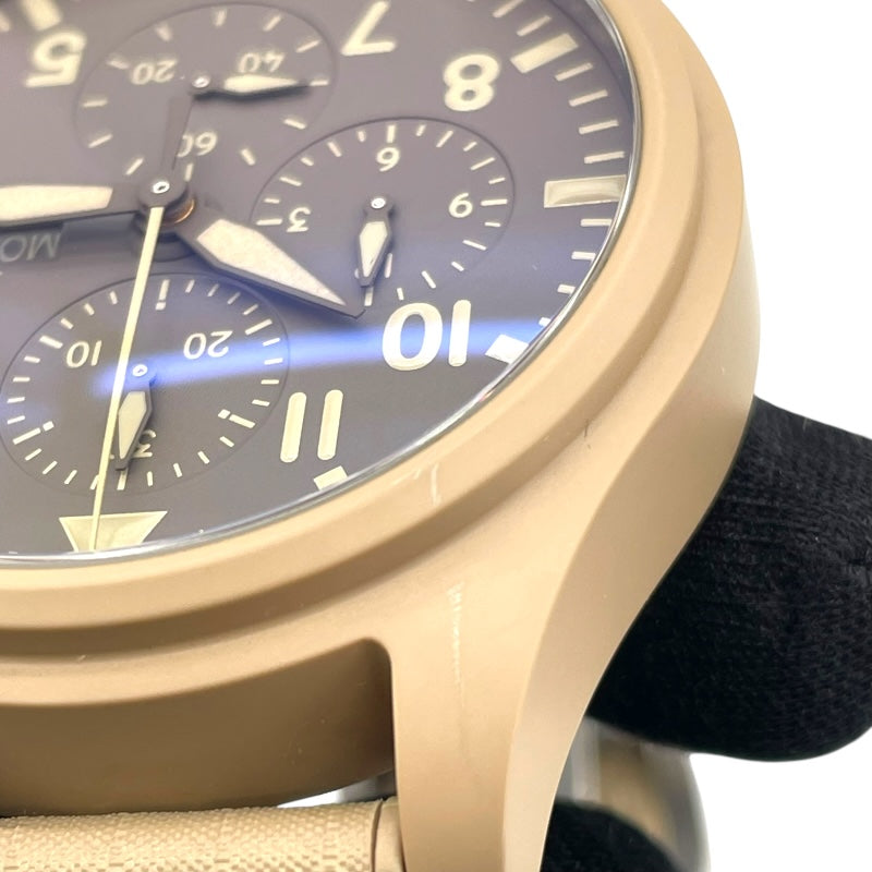 インターナショナルウォッチカンパニー IWC パイロットウォッチ クロノグラフ トップガン IW389103 カーキ SS 自動巻き メンズ 腕時計