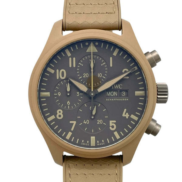 インターナショナルウォッチカンパニー IWC パイロットウォッチ クロノグラフ トップガン IW389103 カーキ SS 自動巻き メンズ 腕時計