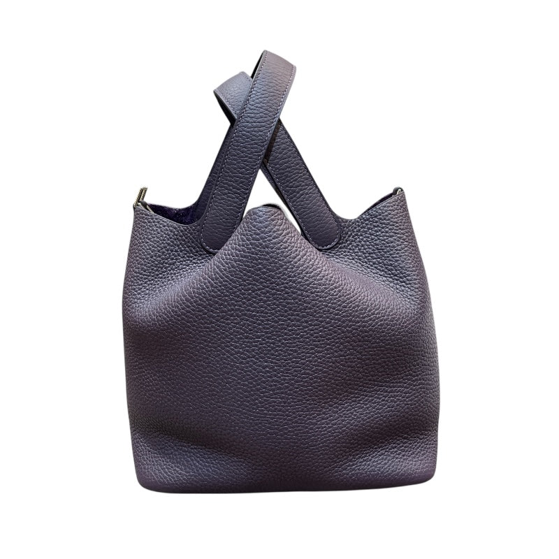 エルメス HERMES ピコタンロック D刻 レザン シルバー金具 トリヨン レディース ハンドバッグ