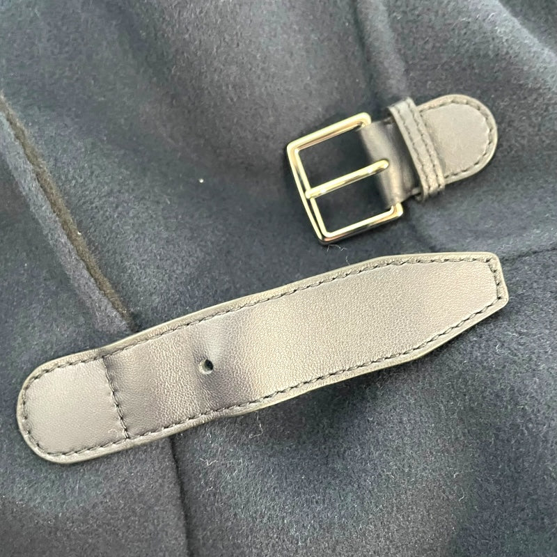 エルメス HERMES ベビーカシミヤダッフルコート 4HO124DB ネイビー カシミヤ レディース ダッフルコート