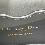 クリスチャン・ディオール Christian Dior モンテーニュ30 マイクロショルダーバッグ ライトブルー・ゴールド金具 カーフ レディース ショルダーバッグ