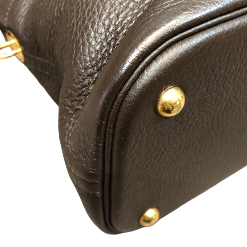エルメス HERMES ボリード35 □G刻印 ショコラ　ゴールド金具 トリヨン レディース ショルダーバッグ
