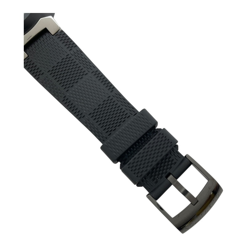 ルイ・ヴィトン LOUIS VUITTON タンブール オトマティック クロノグラフ ダミエ グラフィットレース QA130 ブラック SS(PVD加工） 自動巻き メンズ 腕時計
