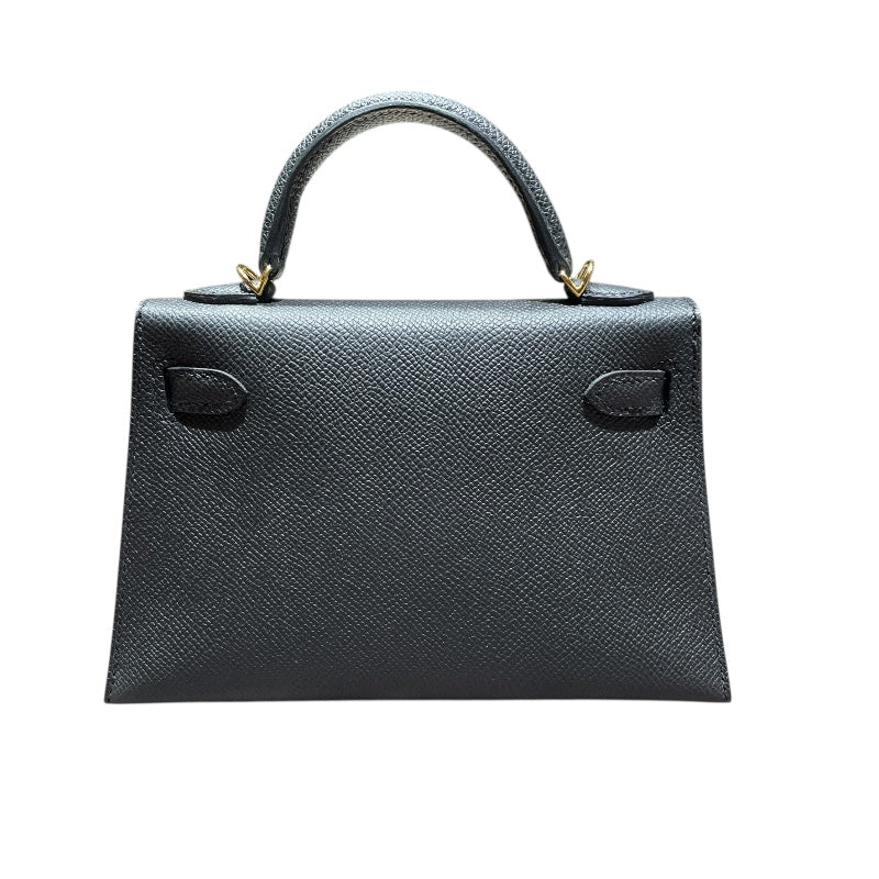 エルメス HERMES ミニケリー2 K刻印 ブラック ゴールド金具 エプソン レディース ショルダーバッグ