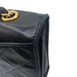 シャネル CHANEL マトラッセフルフラップチェーンショルダー ブラック ラムレザー レディース ショルダーバッグ