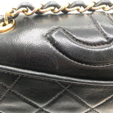シャネル CHANEL マトラッセフルフラップチェーンショルダー ブラック ラムレザー レディース ショルダーバッグ