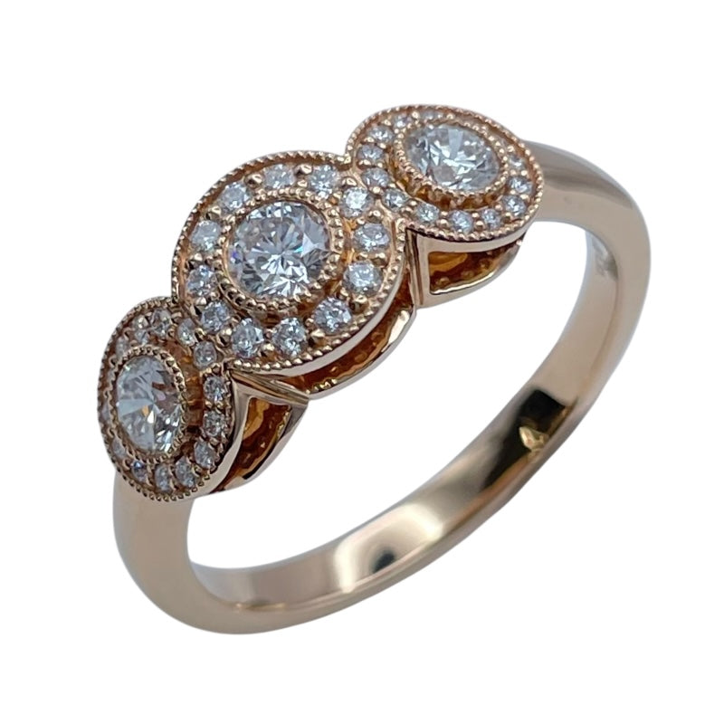 ティファニー TIFFANY＆CO サークレットダイヤリング ピンクゴールド Au750 ジュエリー