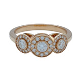 ティファニー TIFFANY＆CO サークレットダイヤリング ピンクゴールド Au750 ジュエリー