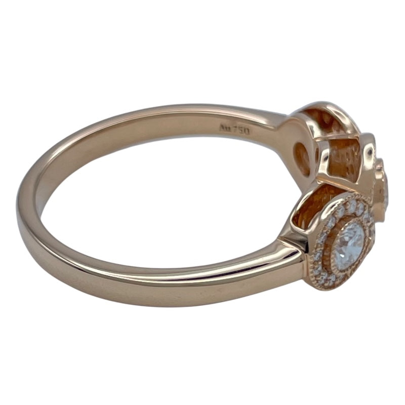 ティファニー TIFFANY＆CO サークレットダイヤリング ピンクゴールド Au750 ジュエリー