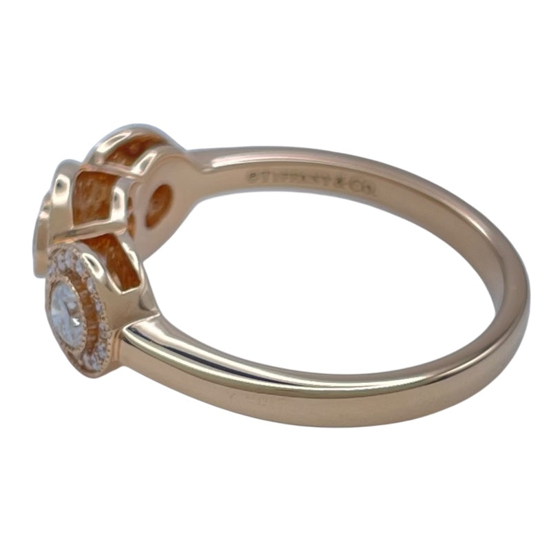 ティファニー TIFFANY＆CO サークレットダイヤリング ピンクゴールド Au750 ジュエリー