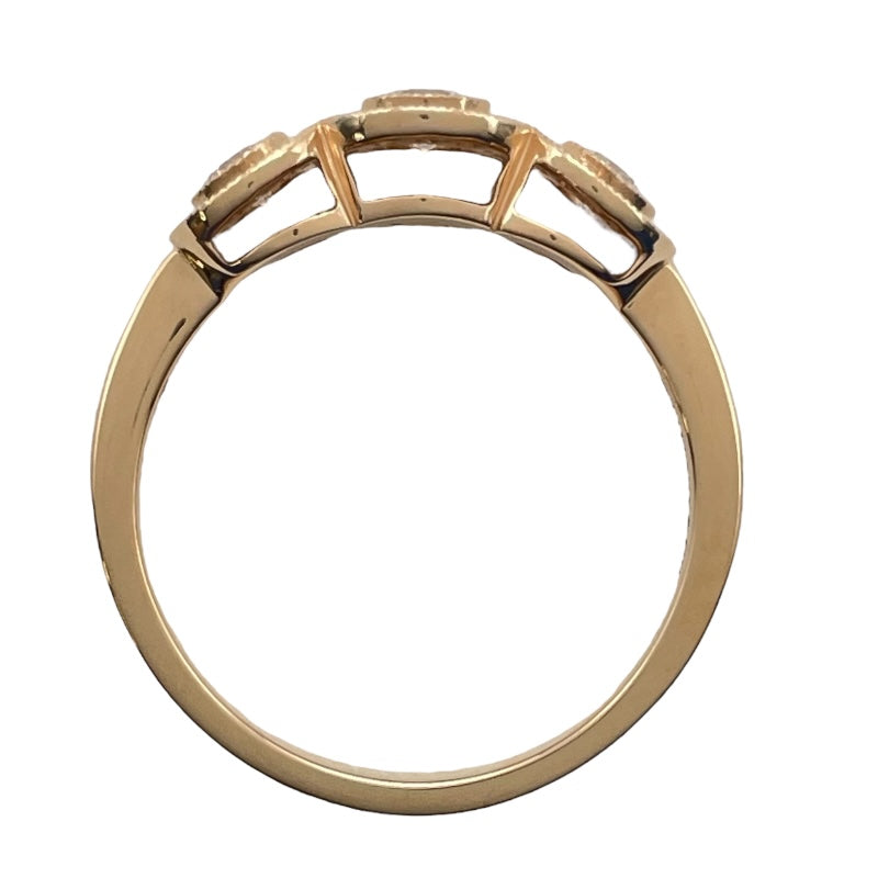 ティファニー TIFFANY＆CO サークレットダイヤリング ピンクゴールド Au750 ジュエリー