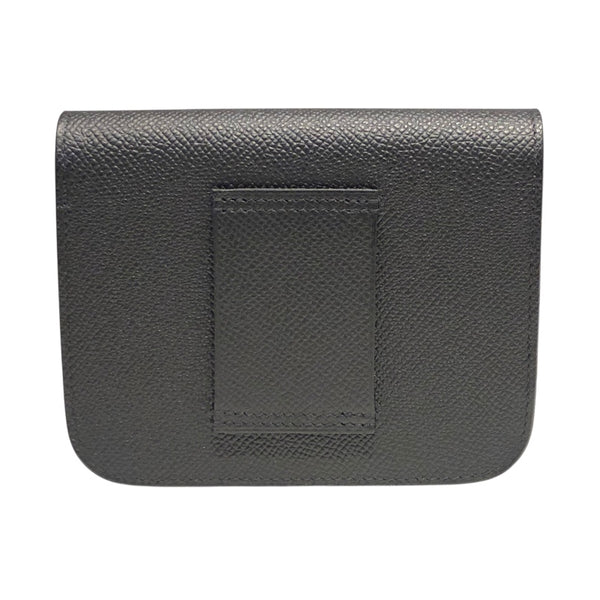 エルメス HERMES コンスタンススリム W刻 ブラック/シルバー金具 エプソン レディース ポーチ