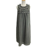フォクシー FOXEY DAISY LIN for FOXEY リゾートフリルノースリーブワンピース 06400 カーキ トリアセテート レディース ワンピース