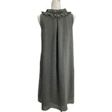 フォクシー FOXEY DAISY LIN for FOXEY リゾートフリルノースリーブワンピース 06400 カーキ トリアセテート レディース ワンピース
