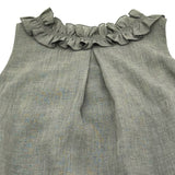 フォクシー FOXEY DAISY LIN for FOXEY リゾートフリルノースリーブワンピース 06400 カーキ トリアセテート レディース ワンピース