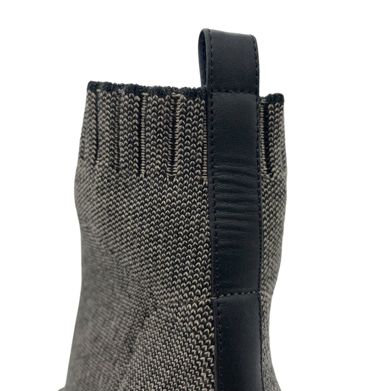エルメス HERMES ヴォルヴェール ショートブーツ グレー ニット