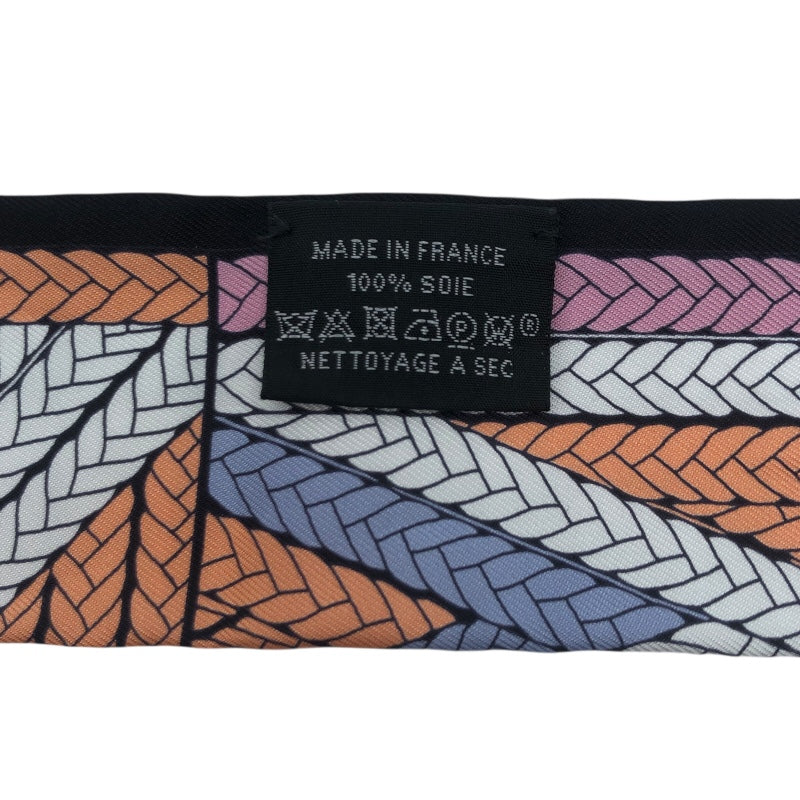 【お値下】HERMES ツイリー マルチカラースカーフ エルメス HERMES ツイリー ピンク×ターコイズ×マルチカラー