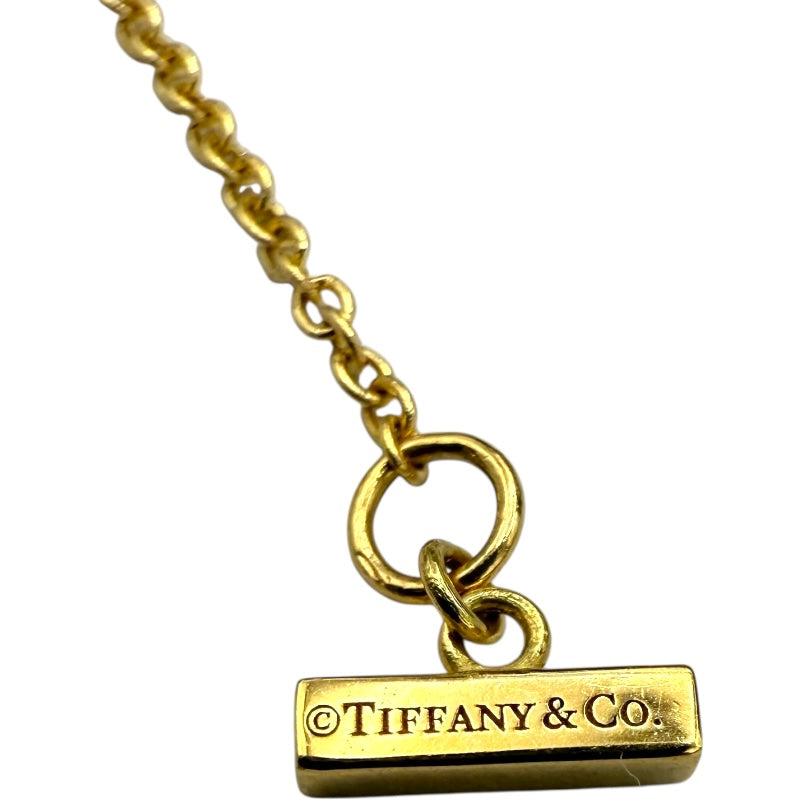 ティファニー TIFFANY＆CO Tトゥサークル ダイヤ/カーネリアン ネックレス イエローゴールド 750YG ジュエリー