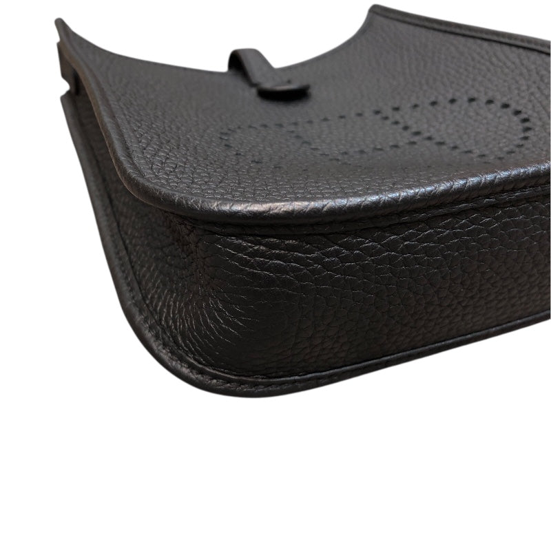エルメス HERMES エヴリンTPM W刻印 ブラック　シルバー金具 トリヨン レディース ショルダーバッグ