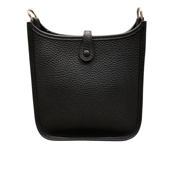 エルメス HERMES エヴリンTPM W刻印 ブラック　シルバー金具 トリヨン レディース ショルダーバッグ