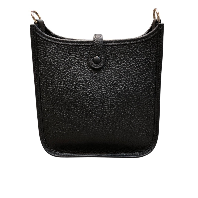 エルメス HERMES エヴリンTPM W刻印 ブラック　シルバー金具 トリヨン レディース ショルダーバッグ