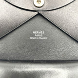 エルメス HERMES カルヴィデュオ B刻印 ブラック SV金具 ボックスカーフ レディース コインケース