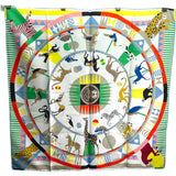 エルメス HERMES カレ90 LE CARROUSEL DU TIGER ROYAL マルチカラー シルク100％ レディース スカーフ
