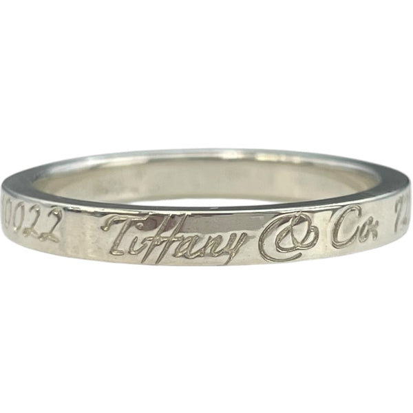 ティファニー TIFFANY＆CO ノーツ ナロー リング シルバー SV925 ジュエリー