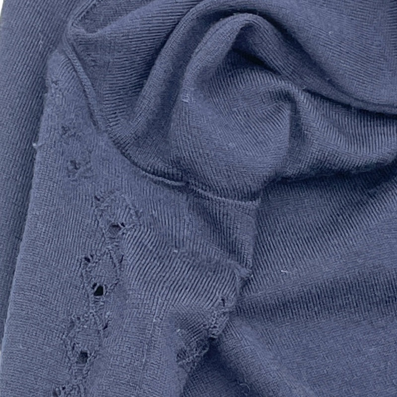 シャネル CHANEL ココマークボタンタートルネックニットセーター P62206 ネイビー ウール レディース セーター