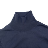 シャネル CHANEL ココマークボタンタートルネックニットセーター P62206 ネイビー ウール レディース セーター