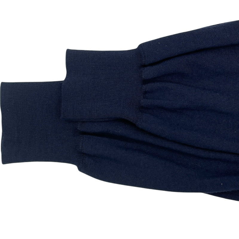 シャネル CHANEL ココマークボタンタートルネックニットセーター P62206 ネイビー ウール レディース セーター