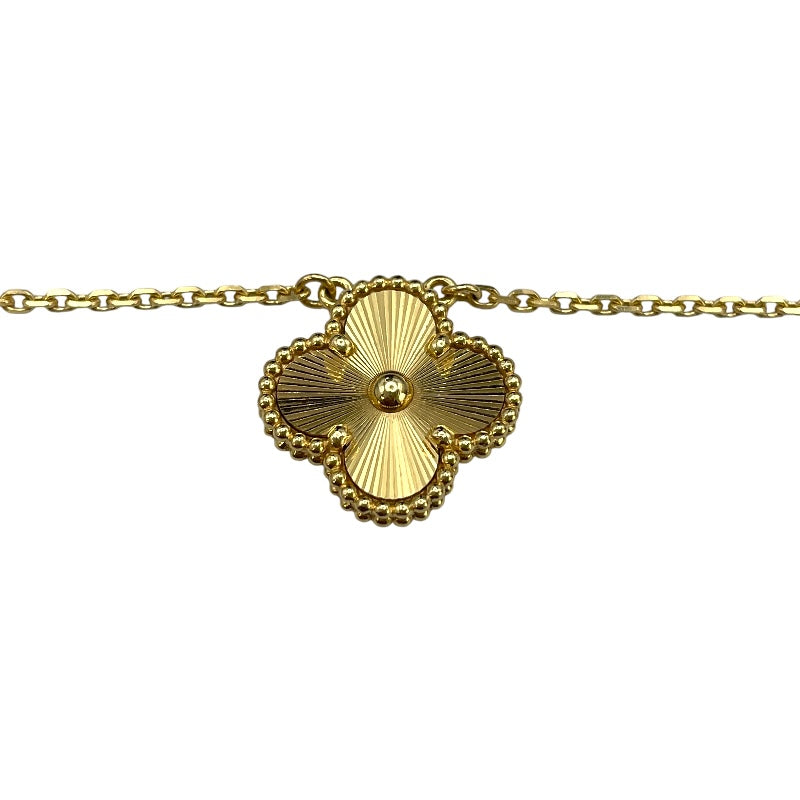 ヴァンクリーフ＆アーペル Van Cleef & Arpels ヴィンテージアルハンブラネックレス　ギヨージェ イエローゴールド Au750 ジュエリー