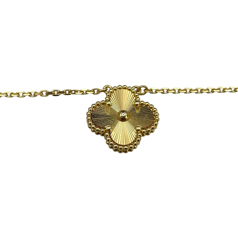 ヴァンクリーフ＆アーペル Van Cleef & Arpels ヴィンテージアルハンブラネックレス　ギヨージェ イエローゴールド Au750 ジュエリー
