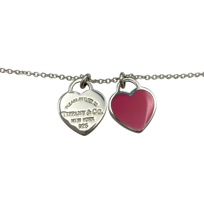 ティファニー TIFFANY＆CO リターントゥティファニー ミニダブルハートタグペンダント シルバー/ピンク Ag925 ジュエリー