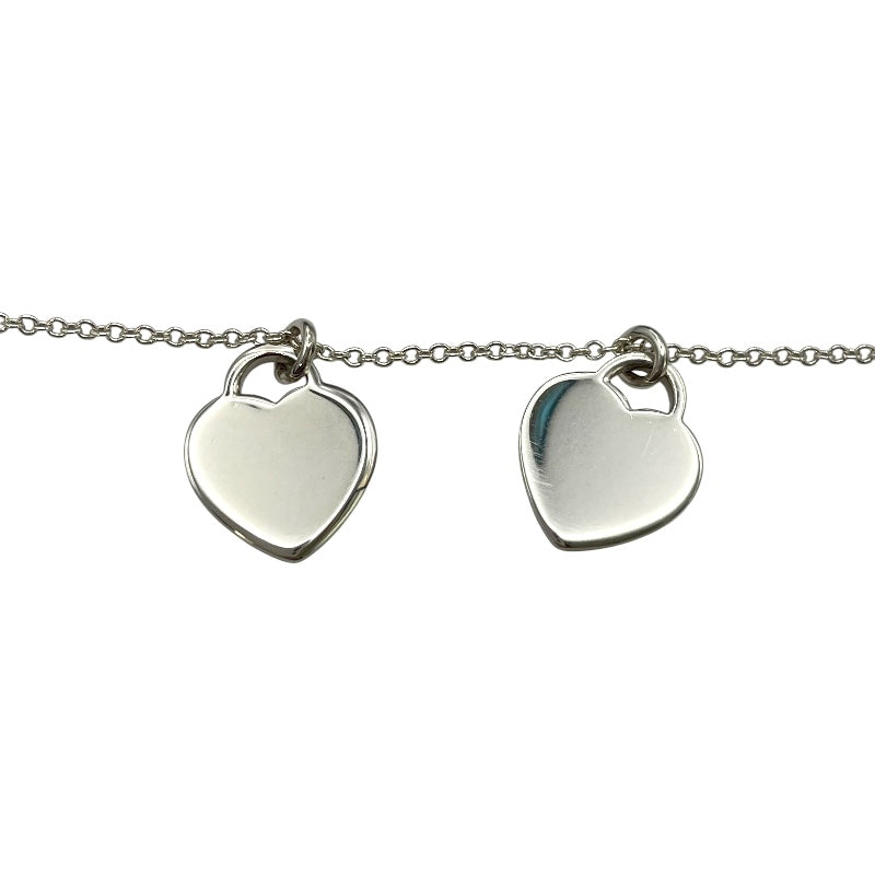 ティファニー TIFFANY＆CO リターントゥティファニー ミニダブルハートタグペンダント シルバー/ピンク Ag925 ジュエリー