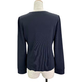 フォクシー FOXEY ニットトップス 36949 ネイビー ポリエステル レディース ニット