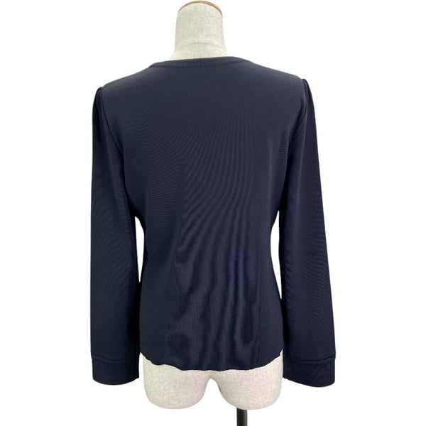 フォクシー FOXEY ニットトップス 36949 ネイビー ポリエステル レディース ニット