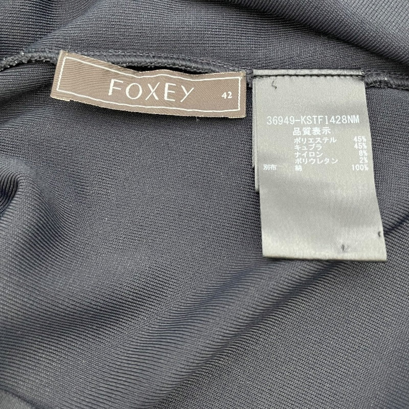 フォクシー FOXEY ニットトップス 36949 ネイビー ポリエステル レディース ニット