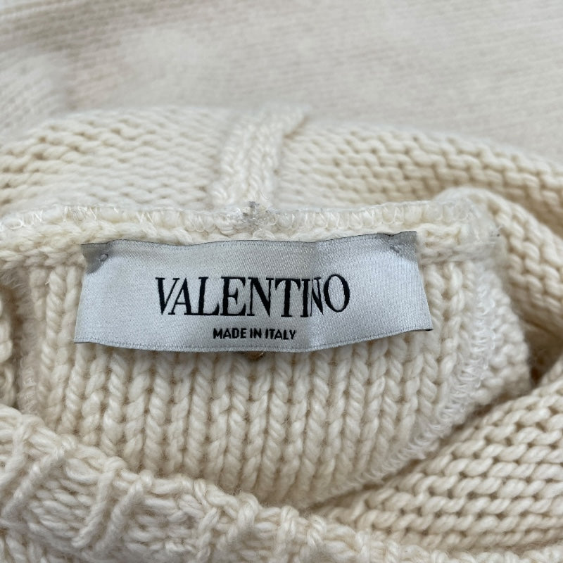 ヴァレンティノ VALENTINO カシミヤニットパーカー JB3KC04J24S クリーム カシミヤ レディース パーカー