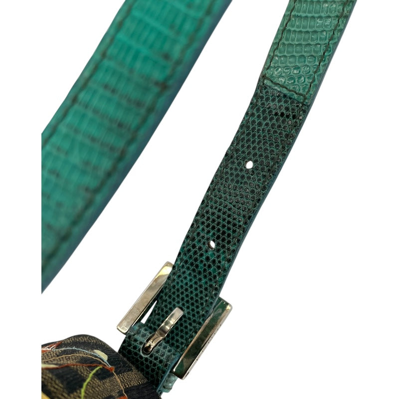 フェンディ FENDI ズッカ柄マンマバケット 26424 ブラウン/ブルー キャンバス/レザー レディース ショルダーバッグ