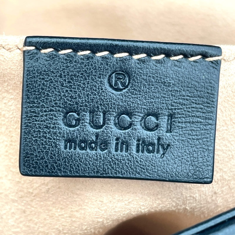 グッチ GUCCI GGマーモントスモールショルダーバッグ 446744 ブラック レザー レディース ショルダーバッグ