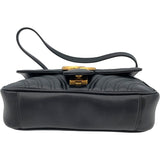 グッチ GUCCI GGマーモントスモールショルダーバッグ 446744 ブラック レザー レディース ショルダーバッグ